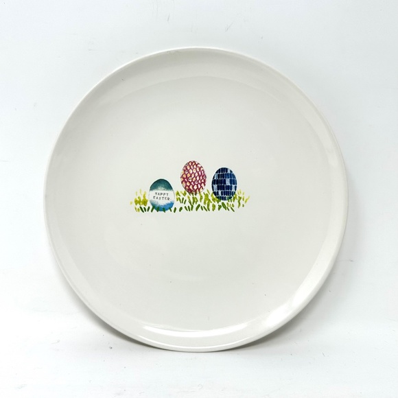 Rae Dunn Set of 4 Easter/Spring Appetizer/Dessert Plates With Easter Designs - Picture 7 of 10